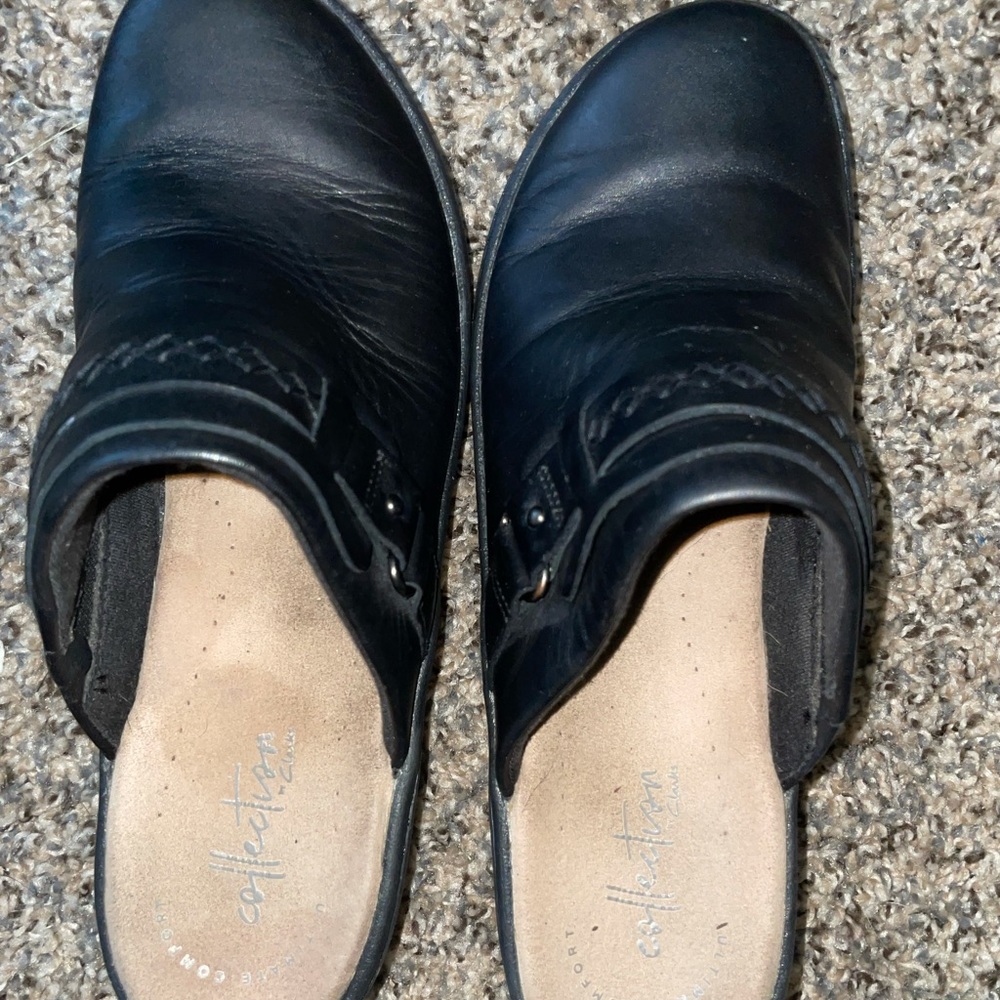 Black slip on shoes